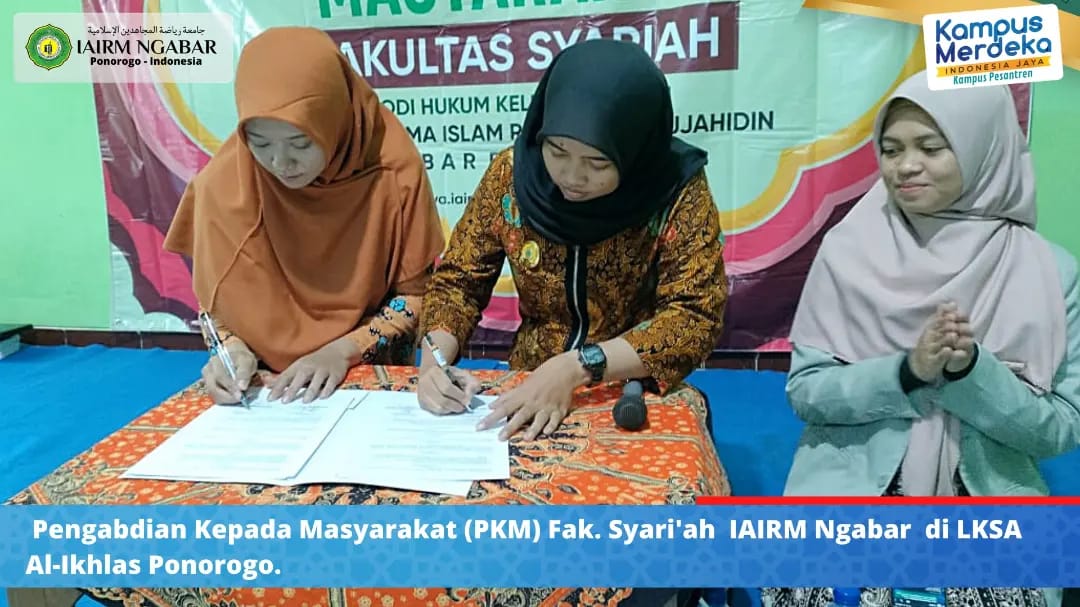 Pengabdian kepada Masyarakat (PKM) dengan tema "Penyuluhan Hukum terkait Dispensasi Nikah" Pengabdian kepada Masyarakat (PKM) dengan tema "Penyuluhan Hukum terkait Dispensasi Nikah"