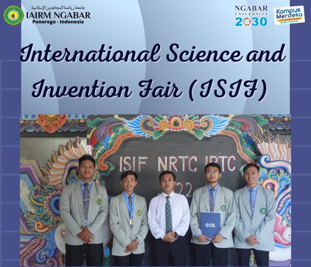 DUA MAHASISWA FAKULTAS SYARI'AH MEMPEROLEH “MEDALI SILVER” DI INTERNATIONAL SCINCE AND INVENTION FAIR (ISIF) BALI 2022 DUA MAHASISWA FAKULTAS SYARI'AH MEMPEROLEH “MEDALI SILVER” DI INTERNATIONAL SCINCE AND INVENTION FAIR (ISIF) BALI 2022
